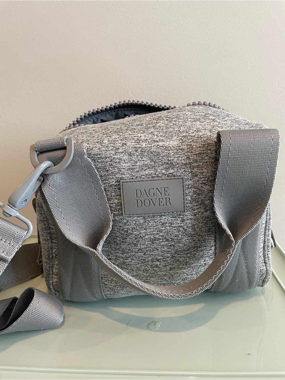 Dagne Dover Heather Gray Crossbody Satchel